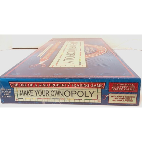 Monopoly Board Game Make Your Own Opoly The One of a Kind Custom New Sealed 1998 - Picture 3 of 7